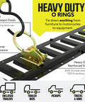 E Track Rail Tie Down Kit 28 Piece Set With 8 Foot Rails End Caps Rope Tie Offs And O Ring Anchors Heavy Duty Cargo Securing System For Trucks Vans And Trailers, steel rail with O-ring anchor