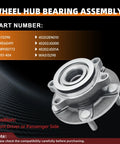 Front Wheel Hub Bearing Assemblies That Fit Nissan Sentra 2007 2012 Rogue 2008 2013 Rogue Select 2014 2015 Two Pack 5 Lug Hubs