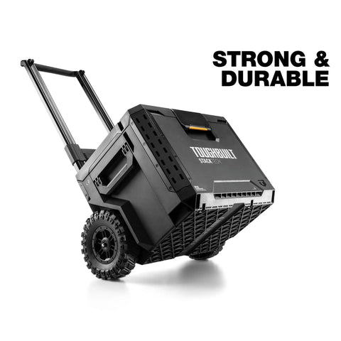 Heavy Duty Rolling Toolbox With 9 Inch All Terrain Wheels And Detachable Telescopic Handle For Pickup Truck Storage Slides Easily Under Covers Customizable Side Rails Handles Massive Weight Like A Boss