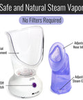 All In One Face Steamer With Adjustable Facial And Nasal Mask for Sinus Relief Skincare Pore Cleansing Plug In Vaporizer Humidifier