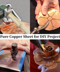 Crafting with Three Pack 8 By 10 Inch Copper Sheets 24 Gauge 0.51mm Pure Copper Plate for artistic and DIY projects