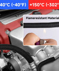10 Ft 1 In Split Cable Loom Hider For USB And Power Cords, black wire on engine, flameresistant material