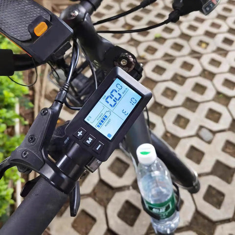 Five Pin LCD Color Display Controller For Electric Bikes And Scooters, Plug And Play Setup, Compatible With 24V 36V 48V Systems, Wireless Speedometer And Odometer Monitor, Waterproof Connector, Easy Install E Bike Control Panel