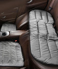 Premium Fuzzy Car Seat Cushion Set For Mini John Cooper Works Electric 2025 2026 Warm Winter Seat Protectors Ultra Soft Grey Interior Accessories Universal Fit on car seats.