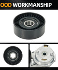 Jeep Wrangler 3.8L V6 Serpentine Belt Tensioner And Idler Pulley Beefed Up Heavy Duty Drive Kit Replacement For 2007 To 2011