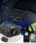 Compact 16W Twinkle Starlight Headliner Kit With 400 Fiber Optic Strands 0.03 Inch 9.8 Feet Car Roof Star Lights App Or RF Remote Music Mode