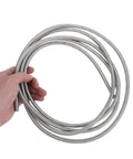 Heavy Duty Stainless Steel Bendable Conduit Sleeve for Weatherproof Cable Management, held in hand, flexible design.