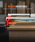 Router Sled 60 Inches Portable And Adjustable Slab Flattening Jig for height adjustment on a wooden slab in workshop