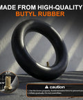 8.5 By 2 Electric Scooter Tire And Inner Tube Set Replacement Go-To Upgrade For 50/75-6.1 made of butyl rubber with valve