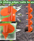 Heavy Duty Garden Auger Drill Bit For Planting Three Inch By Thirty Two Inch Earth Auger With Thick Three Millimeter Blade