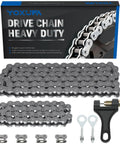 420 Chain Replacement Kit for Mini Bikes and Powersports Fits Coleman CT200U BT200X Baja Warrior MB200 Predator with tools and chains