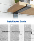 Installation guide showing Heavy Duty Hammer Drive Anchors One Quarter Inch By One And One Half Inch for shelving units.