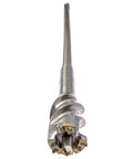 Close-up of 1-3/4 Inch Carbide Tipped SDS Max Drill Bit With 9 Hardened Teeth, 20 Inch Deep Drilling And 24 Inch Overall Length