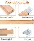 Heavy Lifter Solid Wood Drawer Slides 16 Inch Bottom Center Mount Replacement Kit Reinforced With Iron Sleeves detailed views