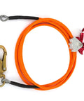 Beefy Steel Core Flip Line Kit 5/8 Inch By 12 Ft Wire Core Flipline With Triple Lock Carabiner And Steel Swivel Snap Arborist Tree Climber