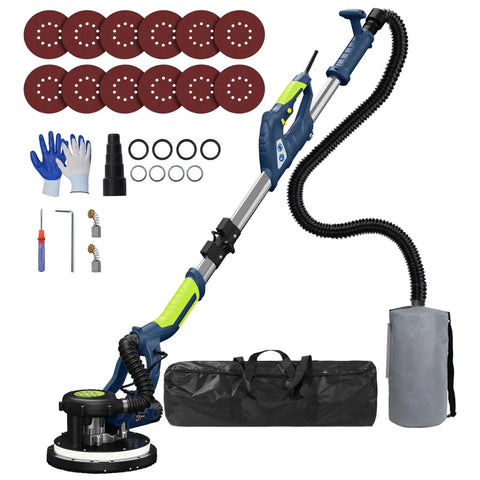 Drywall Sander With 8 Amp Copper Motor, Heavy Duty Pro Grade DIY Tool For Popcorn Ceiling Removal, accessories included.