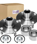 Front Wheel Bearing Hub Assembly With ABS For 2000 To 2011 Ford Focus 4 Lug Replacement Pair Driver And Passenger Side 518510 Easy Install Ready To Roll