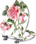 Elongated Resin Toilet Seat for Bathroom with floral rose design, 14.5" x 18.5", ideal for adding decor.