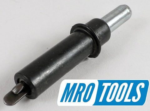 Close-up of a black Cleco fastener from the Beginner Cleco Sheet Metal Fastener Kit With Pliers And Mesh Carry Bag