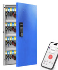 96 Key Smart Lock Box Wall Mount Key Cabinet For Office And Rental Use With Key Management App Tracking Borrow And Return