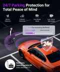 S1 Pro Front Dash Cam 2.7K Mini With STARVIS 2 Sensor, 24H Parking Mode illustration with car and security features