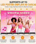 Sleek Eighty Inch Led Poster With P1.86 Razor Sharp Resolution And Rugged Flight Case For Event Rentals Weddings And Commercial Displays Where Plug And Play Setup Goes Hard On Any Venue Floor, featuring vibrant visuals and portable setup.