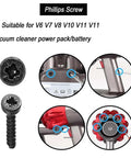 18 Piece Vacuum Screw Kit For V6 V7 V8 V10 V11 Vacuum Cleaners, screws for power pack and battery assembly