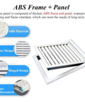Top Shelf Aluminum Louvered Access Panel With Built In Filter For Drywall Vent And Attic Inspection Door 18x24 Inch shown with ABS frame and shutter design.