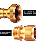 Brass Garden Hose Quick Connect Fittings Three Quarter Inch GHT Leak Proof No Rust No Breakage No Fuss Easy Disconnect Set