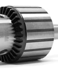 Keyed Drill Chuck 5/8 Inch Capacity With MT2 Arbor Taper for drill presses, lathes, and mills, side view of durable construction.