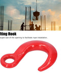 6500lb Beefed Up Alloy Steel Lifting Hook With Large Opening For Crane Hoist And Construction Gear against a construction backdrop