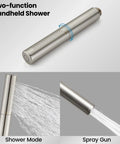 Two Function Shower Faucet Set With Wall Mount High Pressure Brass Valve And Rough In Included Handheld Showerhead spray modes