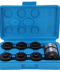 Must Have Fast Change Chuck Set With Multiple Tap Sockets And Quick Switch Handle For Drilling Machines Boost Workflow Efficiency On Any Hardware Job Site Today in blue case.