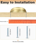 Easy installation guide for 5 Pack Champagne Bronze Cabinet Pulls 3 Inch Hole Centers 76mm Bin Cup Drawer Pulls