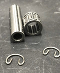 10mm Piston Pin And Needle Bearing Kit For 2 Stroke 100cc Gas Motorized Bicycle with 39mm pin, 14x10x12 bearing, and clips