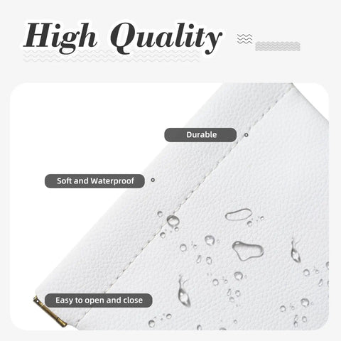 Compact PU Leather Coin Purse And No Zipper Makeup Bag With One Hand Open Shrapnel Hardware Mini Travel Organizer water resistance