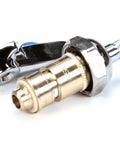 Dope Ceramic Cartridge With Bonnet And Lever Handle For Cold Left Hand Faucet Water Supply Built To Last Brass Construction LTC Cerama Cartridge Blue Index Lever Made In USA, chrome lever and brass body.