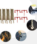 Grade 70 Chain Transport Hauling Kit With 5 16 To 3 8 Inch Chains Binders And 20 Foot Chains Heavy Duty Tie Down Set