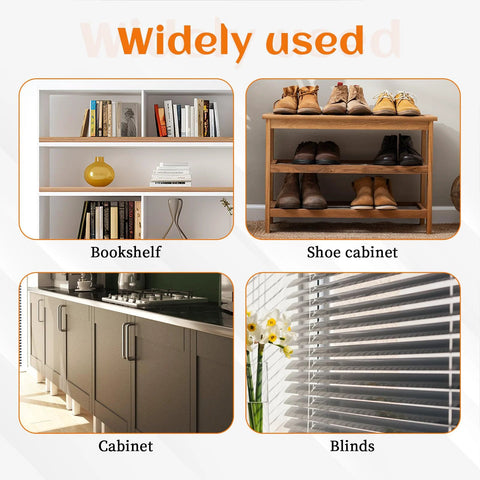 8 Piece Spring Hinge Pins For Cabinet Doors Damper Replacement Pins Spring Loaded Iron Cabinet Pins For Furniture Fittings And Shutters Ideal For Home Office And DIY Workshop Repairs, image showing bookshelf, shoe cabinet, cabinet, and blinds.