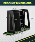 Wooden Golf Bag Organizer And Storage Cabinet For Two Bags With Drawers And Side Club Holders dimensions diagram