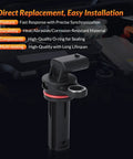 Crankshaft Position Sensor For Chrysler Jeep Dodge V6 3.6L Models Fits 2011-2023 Challenger Charger Durango Grand Caravan Town And Country Avenger 200 300 And More Plug And Play OEM-Grade Repair installed in engine bay