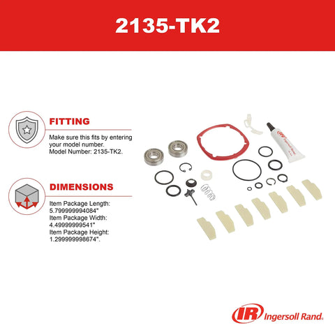 Tune Up Kit for 2135 Series One Half Inch Impact Wrenches 2135 TK2 Replacement Parts Set Includes Seals O Rings Springs Valves