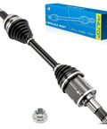 Front Left CV Axle Shaft For Toyota Avalon 2005 To 2008, Highlander 2008 To 2013 Hybrid, And RX450h 2010 To 2015 AWD displayed with box