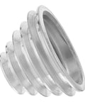 Aluminum Pagoda Pulley Wheel For Drill Press Multi Speed Transmission Pulley Replacement With 22mm Bore For Motor Shaft Systems In Home Workshops For DIY Projects And Upgrades, silver aluminum