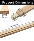 Built Like a Tank Heavy Duty Wooden Drawer Slides Six Piece Pro Grade Hardware Kit for Dead Smooth Cabinet Glide No Sweat Custom Cutting American DIY Fixers, dimensions shown.