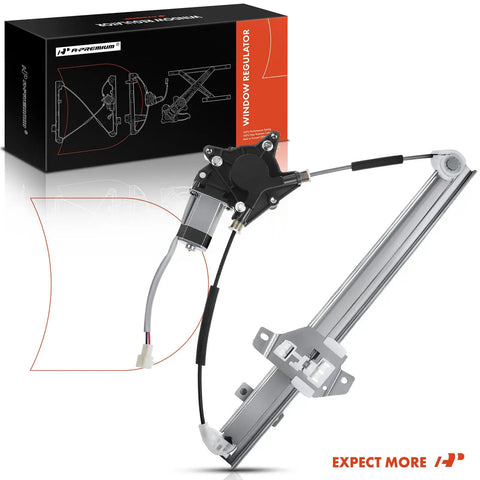 Front Driver Side Power Window Regulator With 2 Pin Motor Fits Chevrolet Spark 13 To 16 Hatchback showing motor and assembly details.