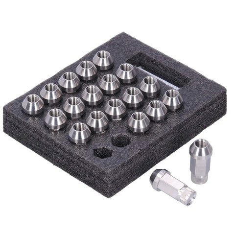 Premium 20 Pcs 1/2-20 Lug Nuts Socket Kit T304 Stainless Steel Heat Treated Wheel Hardware Universal For Cars Trucks Suv Upgrade on foam tray
