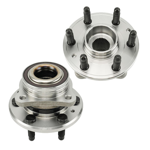 Front Wheel Bearing And Hub Assembly Pair For Chevy Colorado 2015 2022 4WD And GMC Canyon 2015 2022 4WD 6 Lug Replaces Worn Bearings