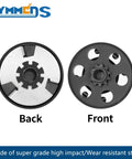 Front and back view of Five Eighth Inch Bore Centrifugal Clutch Eleven Tooth For 35 Chain, durable steel material