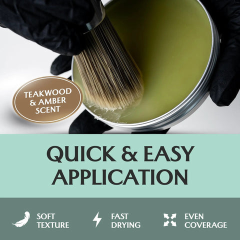 Premium Leather Furniture Salve And Deep Conditioner Set With Brush To Smooth Couches Sofas And Vinyl Get That Slick Shine Back Repair Scuffs In No Time 4oz being applied with a brush.